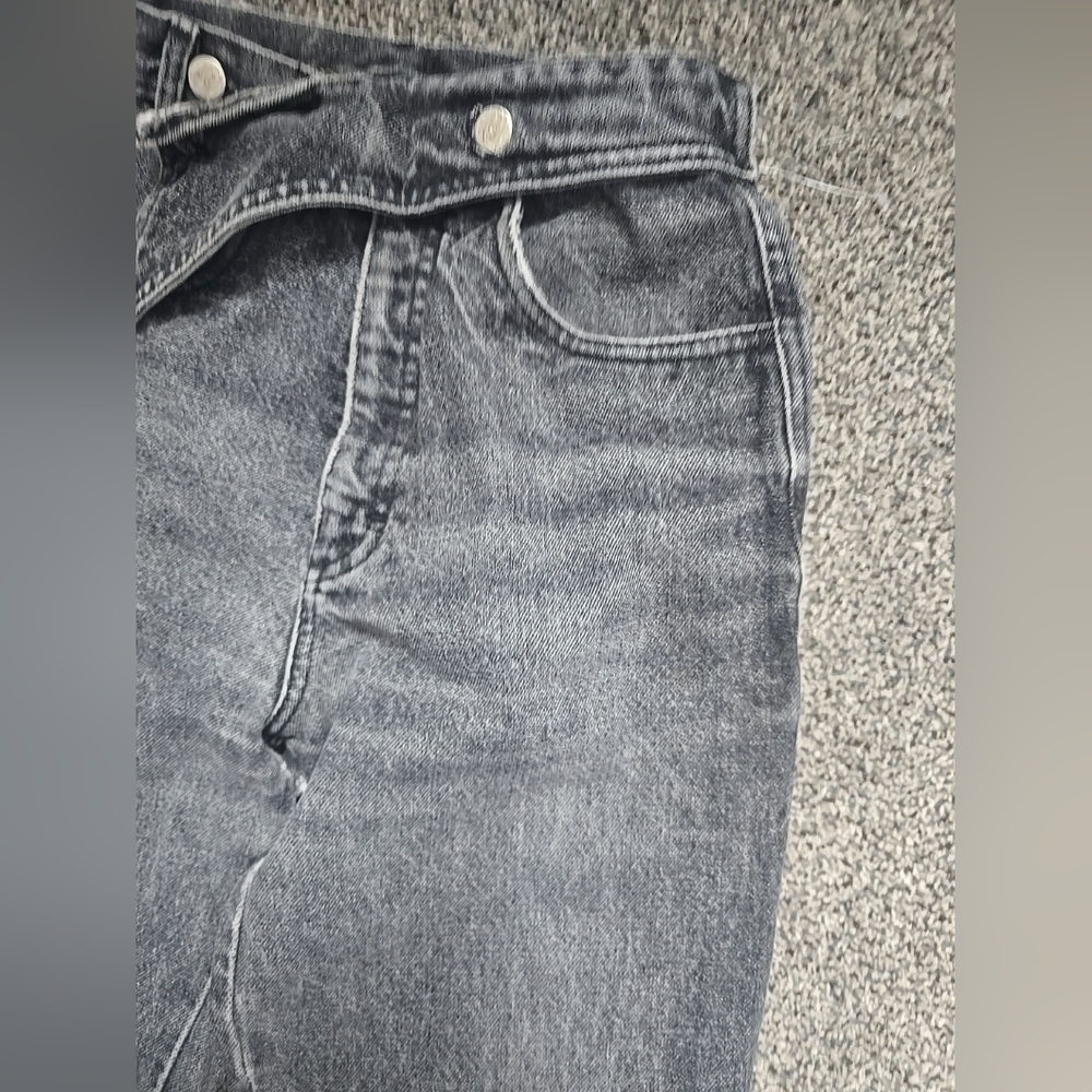 VTG Roper Riding wester Jeans Women Size 3/4 Gray Extra High Rise Straight Leg - Picture 15 of 16